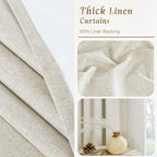 Short Linen Curtains 40 Inches Long - Image 7