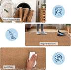 GarveeHome Round Rugs 4ft Scalloped Washable Small Circle Rug - Image 7