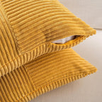 Fancy Homi 2 Packs Gold Yellow Lumbar Decorative Throw Pillow Covers 16x32 Inch - Image 4