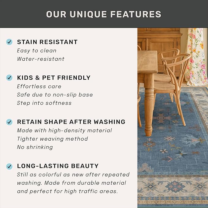 Boho 7x10 Accent Area Rugs for Living Room - Image 7