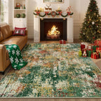 RELEANY Washable 10'x14' Abstract Area Rug - Image 3