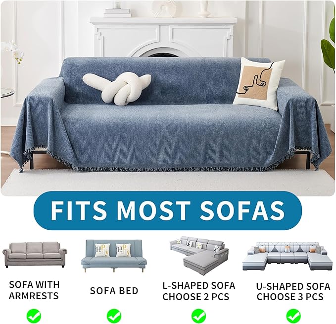 HAOMAIJIA Chenille Couch Cover Sofa Covers - Image 5