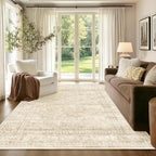 5x7 Ft Area Rugs for Living Room, Soft Non-Slip Machine Washable Rug, Vintage - Image 2