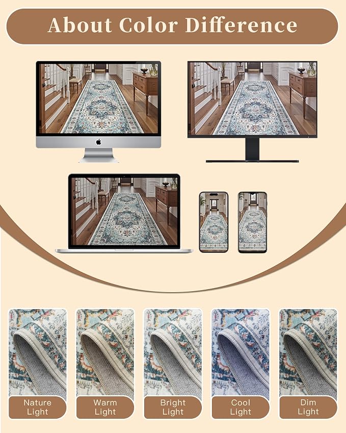 Madane Washable Runner Rug 2x6 Runners - Image 10