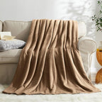 KMUSET Brown Throw Blanket Twin Size - Image 2