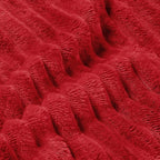 BEDELITE 3D Ribbed Jacquard Red Blankets Queen Size - Image 5