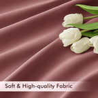 MIULEE Dusty Rose Back Tab Blackout Curtains 52x63 Inches Long 2 Panels Set | - Image 6