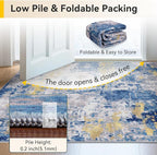 RELEANY Washable 2'x5' Abstract Area Rug - Image 6
