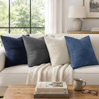 MIULEE Navy Blue Decorative Throw Pillow Covers - Image 5