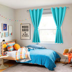 Blackout Curtains for Bedroom, 52 x 45 Inch, 2 Panels | Thermal Insulated & - Image 6