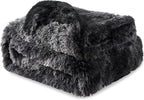 Bedsure GentleSoft Fluffy Tie Dye Black King Size Blanket - Image 7