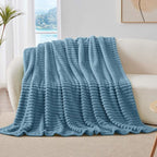 BEDELITE Ribbed Fleece Throw Blanket - Image 8