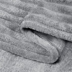 BEDELITE 3D Ribbed Jacquard Grey King Size Blankets - Image 4