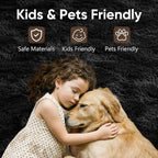 9x12 Extra Large Black Fluffy Area Rug Non-Slip - Image 7