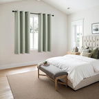 MIULEE Blackout Curtains for Bedroom 2 Panels 34 x 63 Inch Long Sage Green | - Image 6