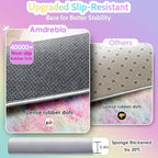 Amdrebio Rainbow Unicorn Pastel Round Circle Rug 5Ft - Image 6