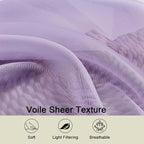 Extra Long Sheer Lavender Curtains - Image 3
