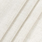 Natural Linen Curtains 80 Inch Length 2 Panel Set Thermal Insulated Back Tab - Image 6