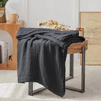 EMME Muslin Blankets for Adults Throw Blanket for Couch Breathable Gauze Soft - Image 6