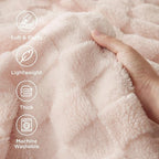 Bedsure GentleSoft Light Pink Throw Blanket - Image 4