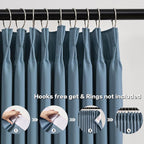 Dusty Slate Blue Blackout Curtains - Image 2