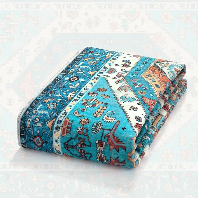 SERISSA 4x6 Washable Non Slip Boho Area Rug - Image 7