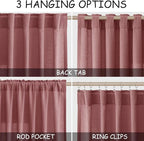 Canyon Rose Linen 112 Inch Curtains - Image 2