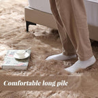 ORINOVA Beige Faux Sheepskin Fluffy Fur 2x3 Area Rugs - Image 6