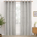 YoungsTex Linen Curtains for Living Room 52 X 80 Inch Length 2 Panels | Light by YoungsTex