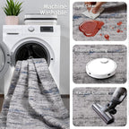 2x5 Washable Runner Rugs，Modern Abstract Rug Runner, Ultra-Thin Kitchen Runner - Image 3