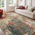 RELEANY Washable 9'x12' Abstract Area Rug - Image 8
