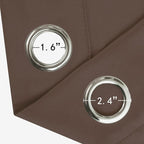 Chocolate Brown Thermal Blackout Curtains/52 x 95 Inch/Set of 2 Panels Room - Image 5