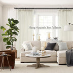 Pinch Pleated 92 Inch Curtains 2 Panels - Image 6