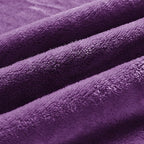 BEDELITE Fleece Blanket Soft Plush Queen Size Bed Blanket Purple 90"x90" | - Image 6