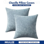 MIULEE Decorative Couch Throw Pillow Covers 16x16 Inch Coastal Blue 2 Pack | - Image 7
