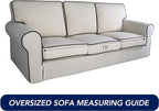 PureFit Stretch Oversized Couch Covers Sofa Slipcovers Peacock Blue | 1-Piece - Image 6