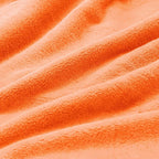 BEDELITE Fleece Blanket Soft Fall Queen Size Bed Blanket Orange 90"x90" | Ultra - Image 4