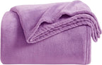 KMUSET Fleece Blanket Throw Size Lilac Lightweight Super Soft Cozy Luxury Bed by COZYBLANKETHappyHomeLife