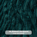 NEWCOSPLAY Fleece Ribbed Cozy Twin Blanket - Image 5