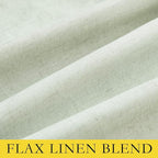 NICETOWN 100% Blackout Sage Green Linen Cold Blocking Curtains 90 inches Length - Image 8