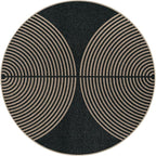 Lahome Enfys Modern Rainbow Round Rug 4ft, Circular Indoor Outdoor Kitchen Rug - Image 6
