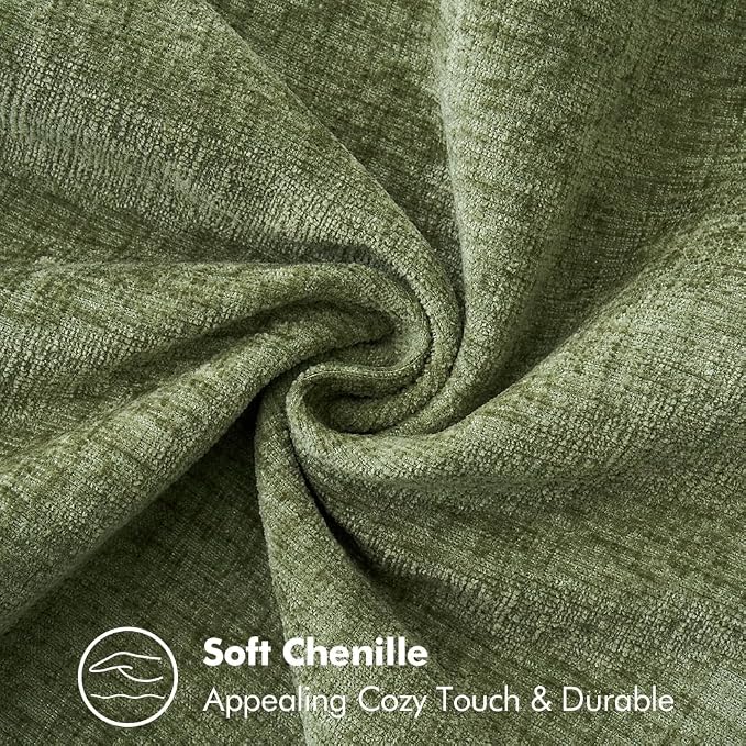 MIULEE Decorative Couch Throw Pillow Covers 20x20 Inch Sage Green 2 Pack | - Image 3