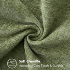 MIULEE Decorative Couch Throw Pillow Covers 18x18 Inch Sage Green 2 Pack | - Image 3