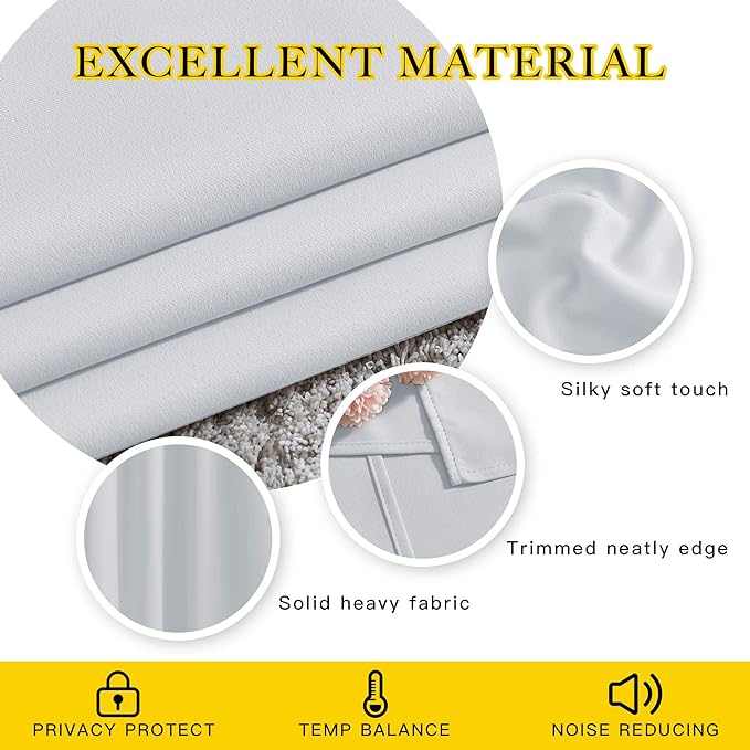 NICETOWN Room Darkening Curtain Panels - Image 5