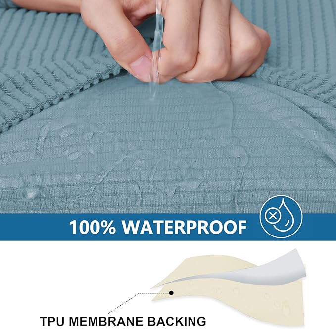 Waterproof Sectional Couch Covers, Non Slip Sofa Cushion Covers | L Shape - Image 3