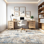 LOONGRUG 10x12 Area Rug Washable Large Neutral Modern Living Room Rug | - Image 7
