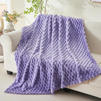 NEWCOSPLAY Fleece Clouds Cozy Twin Blanket - Image 3