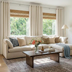 100% Blackout Linen Textured Curtains 80 Inch Long, Butter Cream | 100% - Image 5