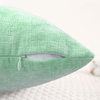 CaliTime Decorative Couch Throw Pillow Covers 26 X 26 Inches Grey Green | Pack - Image 3