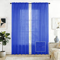 SpaceDresser Check Sheer Curtains 72 Inches Long by SpaceDresser